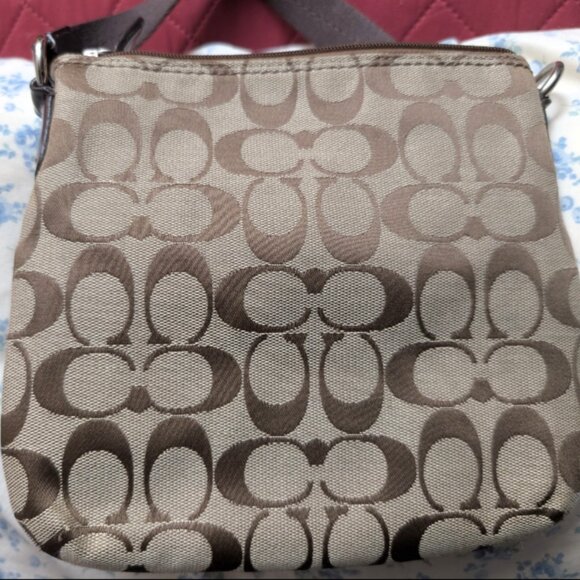 COACH PARK SIGNATURE JACQUARD SWINGPACK CROSSBODY BAG - Picture 2 of 5